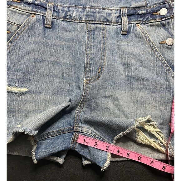 Wild Fable Denim Bib Short Overalls Size XS - Picture 6 of 16
